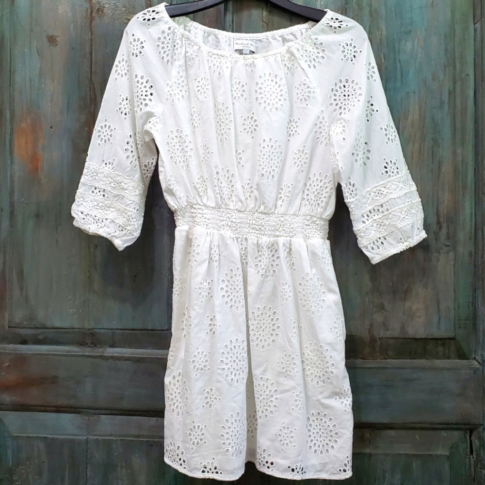 MICHAEL STARS Alessandra Off-Shoulder Eyelet Dress, Size Large, NWOT - Picture 2 of 12